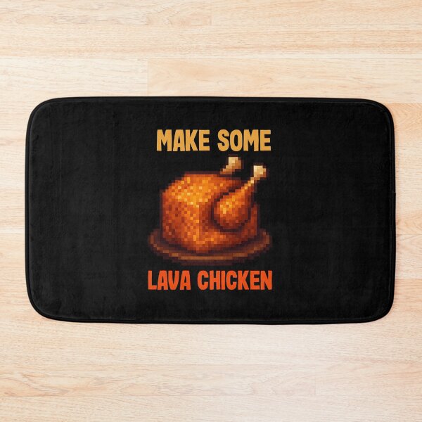 Item preview, make some Lava chicken. Chicken cooked in lava. Funny pixel Chicken Gamer designed and sold by majuga.