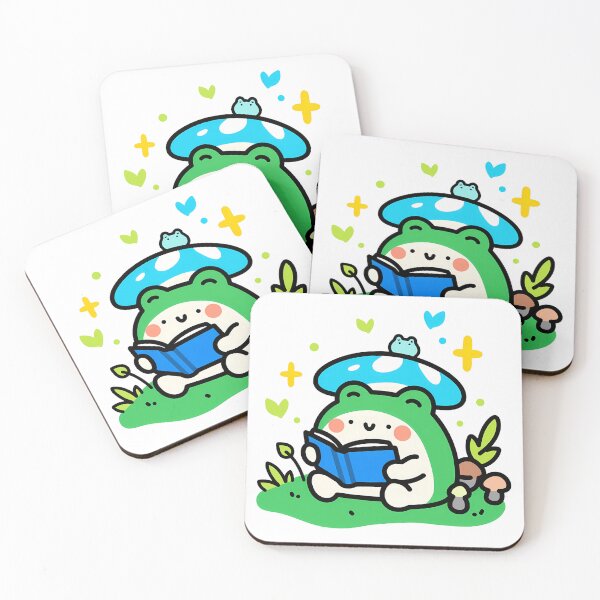 Item preview, A frog reading a book in the forest designed and sold by Elinotes.