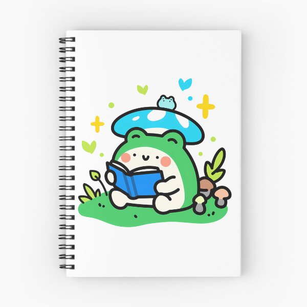Item preview, A frog reading a book in the forest designed and sold by Elinotes.