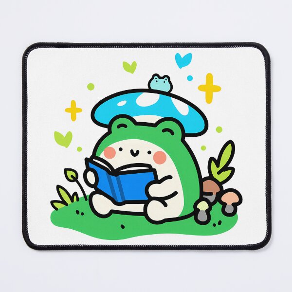 Item preview, A frog reading a book in the forest designed and sold by Elinotes.