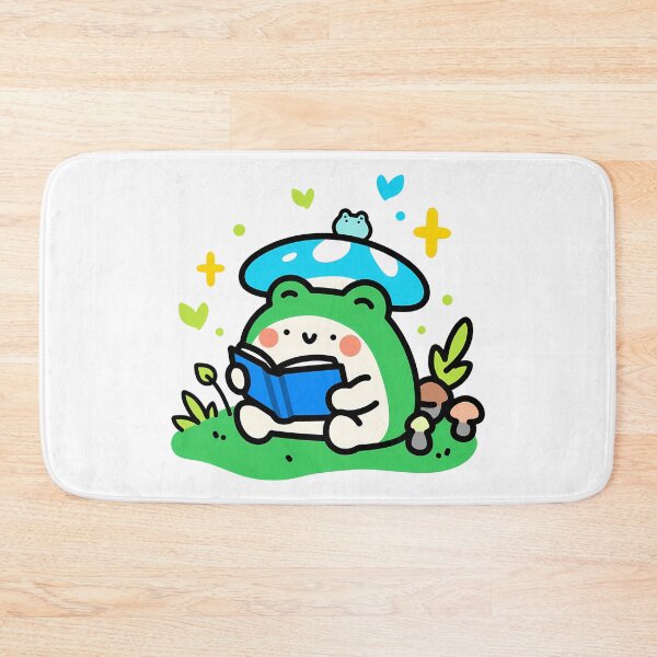 Item preview, A frog reading a book in the forest designed and sold by Elinotes.