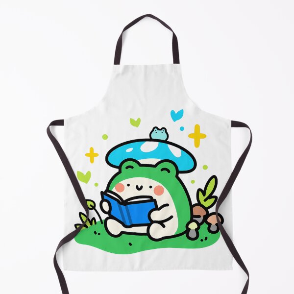 Item preview, A frog reading a book in the forest designed and sold by Elinotes.