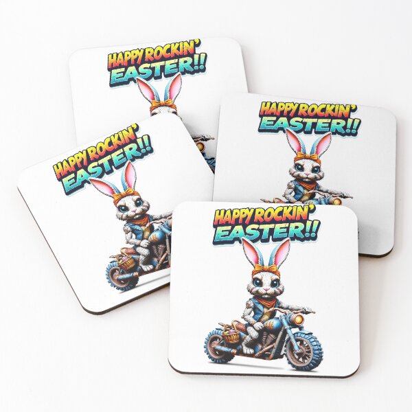 Item preview, Colorful Easter Bunny meets Rock’n’Roll designed and sold by ArtCreator2023.