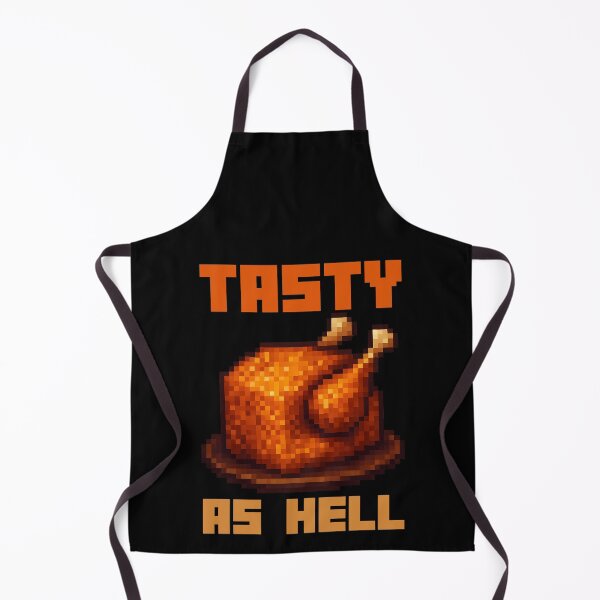 Item preview, Lava chicken, tasty as hell. Chicken cooked in lava. Funny pixel Chicken Gamer designed and sold by majuga.