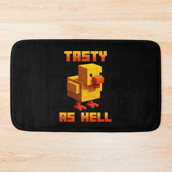 Item preview, Lava chicken, tasty as hell. Chicken cooked in lava. Funny pixel Chicken Gamer designed and sold by majuga.