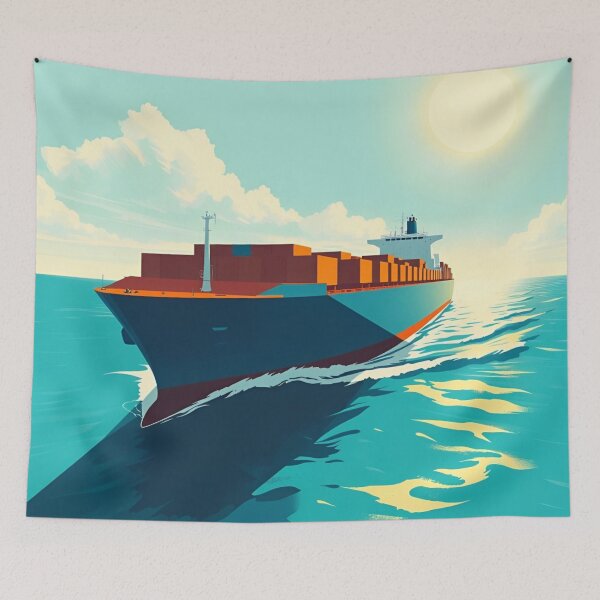Item preview, Steel Horizon, a Vessel's Journey designed and sold by AJSRPrints.