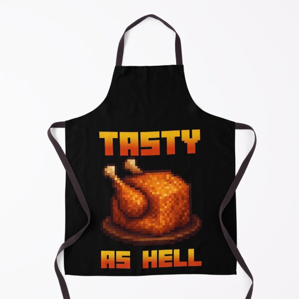 Item preview, Lava chicken, tasty as hell. Chicken cooked in lava. Funny pixel Chicken Gamer designed and sold by majuga.