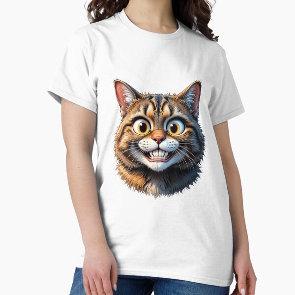Item preview, Funny Cat Portrait - Realistic and Expressive Feline Design designed and sold by latelierdechris.