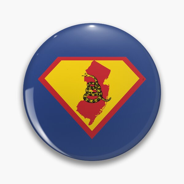 Item preview, NEW JERSEYAN  NEW JERSEYITE SHIELD - Freedom Is The Superpower -  Gadsden Snake Flag - Dont Tread On Me SUPERHERO NEW JERSEY design designed and sold by pelagio.