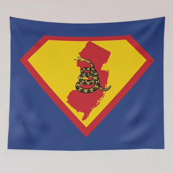 Item preview, NEW JERSEYAN  NEW JERSEYITE SHIELD - Freedom Is The Superpower -  Gadsden Snake Flag - Dont Tread On Me SUPERHERO NEW JERSEY design designed and sold by pelagio.