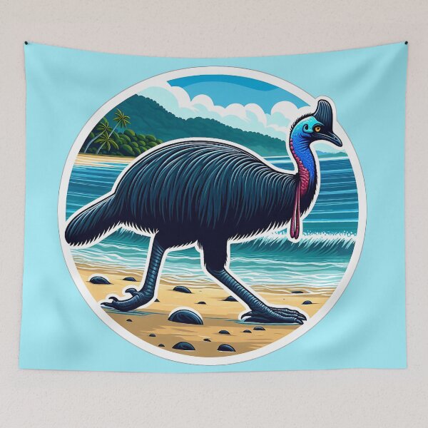 Item preview, Cassowary Art #30 | Cassowary Lovers designed and sold by ksgraphics222.