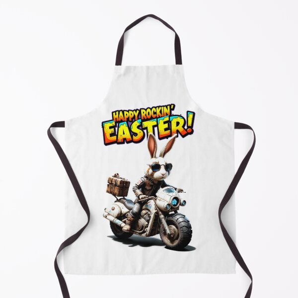 Item preview, Motorcyclist meets Easter Bunny designed and sold by ArtCreator2023.