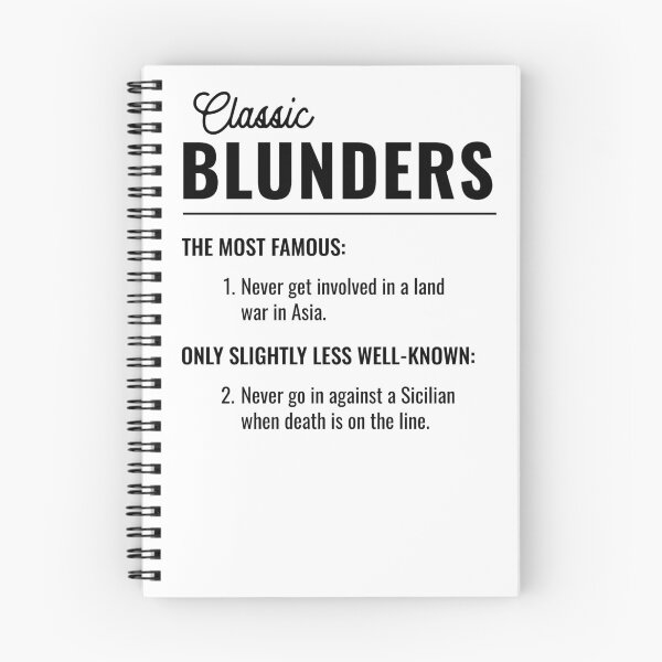 Item preview, The Princess Bride - Classic Blunders designed and sold by TheTeeKettle.