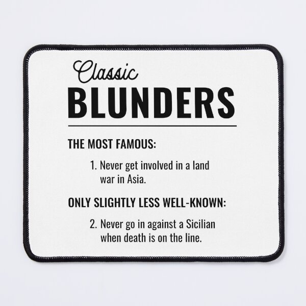 Item preview, The Princess Bride - Classic Blunders designed and sold by TheTeeKettle.
