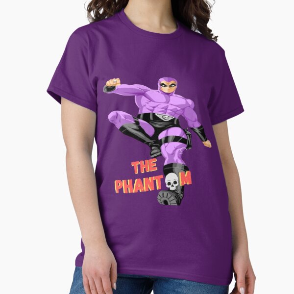 Item preview, BEST SELLING - Ghost Who Walks | Masked Vigilante Kick Pose | Retro  Hero | Bold Superhero Art Tee designed and sold by MensverseOnline.