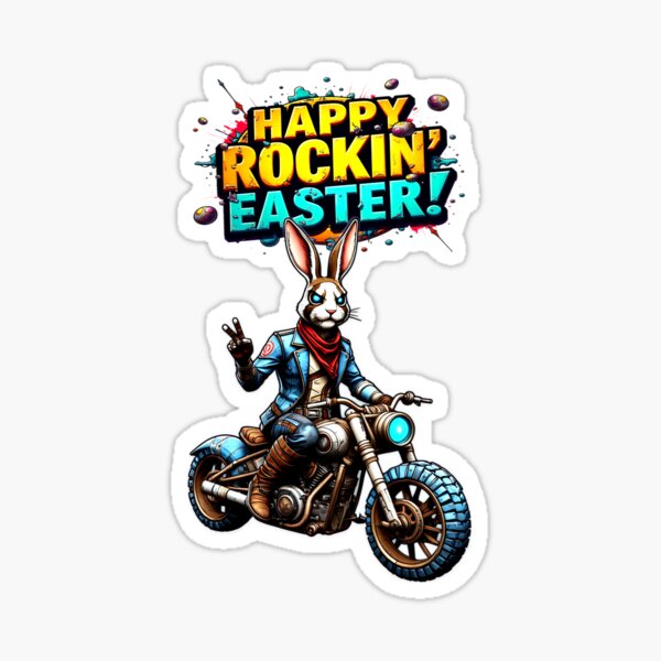Item preview, Retro Easter with rock charm designed and sold by ArtCreator2023.
