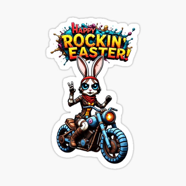 Item preview, Spring Bunny meets Rock’n’Roll designed and sold by ArtCreator2023.