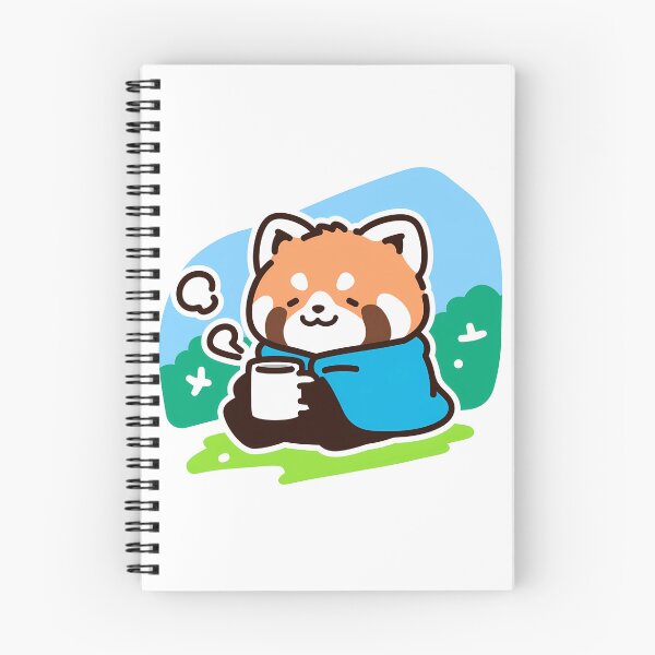 Item preview, A red panda enjoying cofee designed and sold by Elinotes.