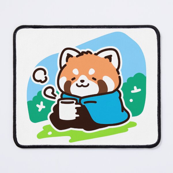 Item preview, A red panda enjoying cofee designed and sold by Elinotes.