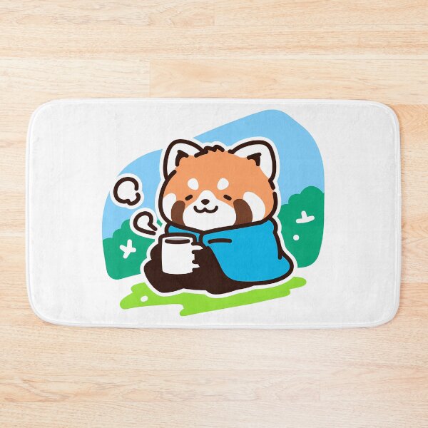 Item preview, A red panda enjoying cofee designed and sold by Elinotes.