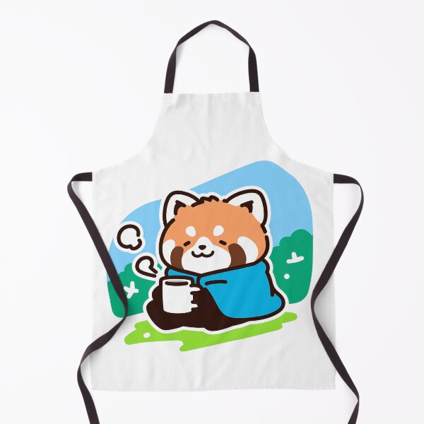 Item preview, A red panda enjoying cofee designed and sold by Elinotes.