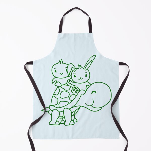 Item preview, 2 Bunny Bird Big Giant Tortoise Waving Two Team designed and sold by shirt-o-mat.