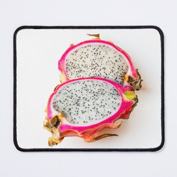Item preview, Cut ripe dragon fruit pitahaya on white background, top view designed and sold by nesgalina.