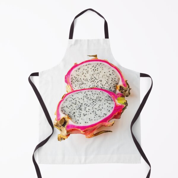 Item preview, Cut ripe dragon fruit pitahaya on white background, top view designed and sold by nesgalina.