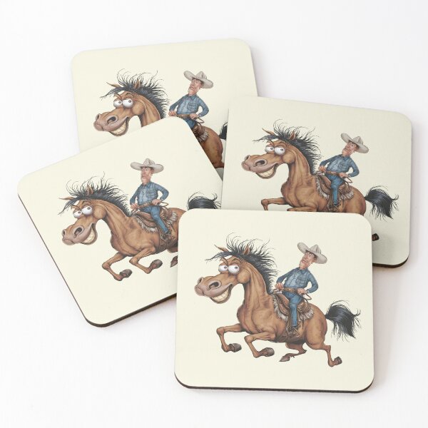 Item preview, Cowboy on a funny horse designed and sold by MagelliShop.
