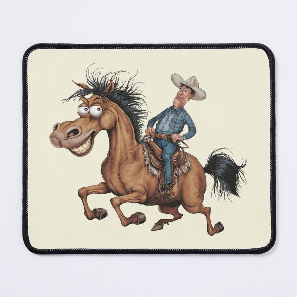 Item preview, Cowboy on a funny horse designed and sold by MagelliShop.