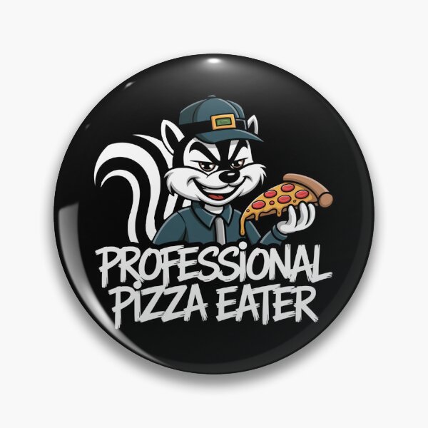 Item preview, Professional Pizza Eater – Funny Striped Pizza Bandit  designed and sold by Fragy72.
