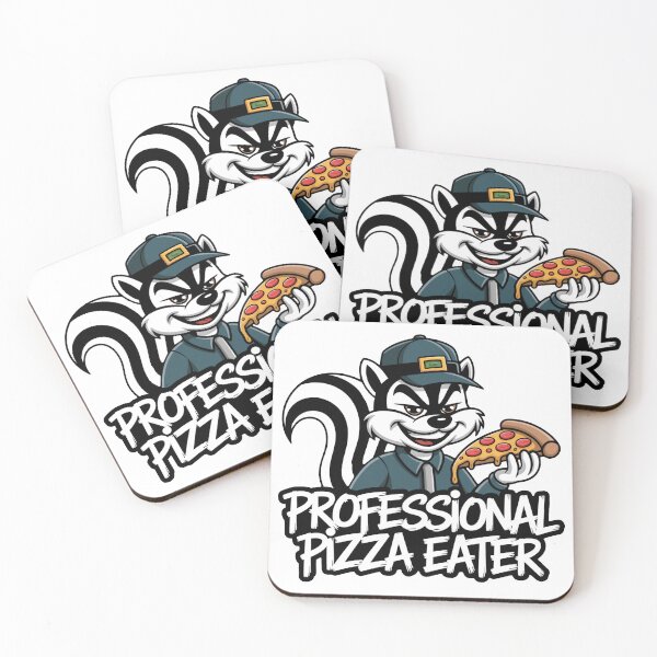 Item preview, Professional Pizza Eater – Funny Striped Pizza Bandit  designed and sold by Fragy72.