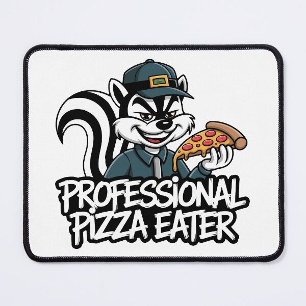 Item preview, Professional Pizza Eater – Funny Striped Pizza Bandit designed and sold by Fragy72.