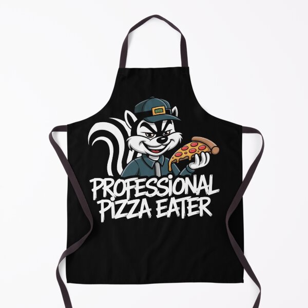 Item preview, Professional Pizza Eater – Funny Striped Pizza Bandit  designed and sold by Fragy72.