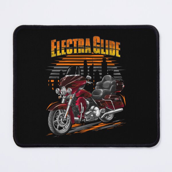 Item preview, Motorcycle Electra Glide CVO Ultra Classic FLHTCUSE 2011 (Black Ember & Rio Red & Flame Graphic) for Motorcycle Riders designed and sold by MotoApparelHub.