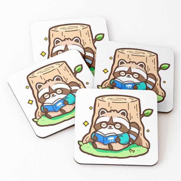Item preview,  A tanuki relaxing a book  designed and sold by Elinotes.