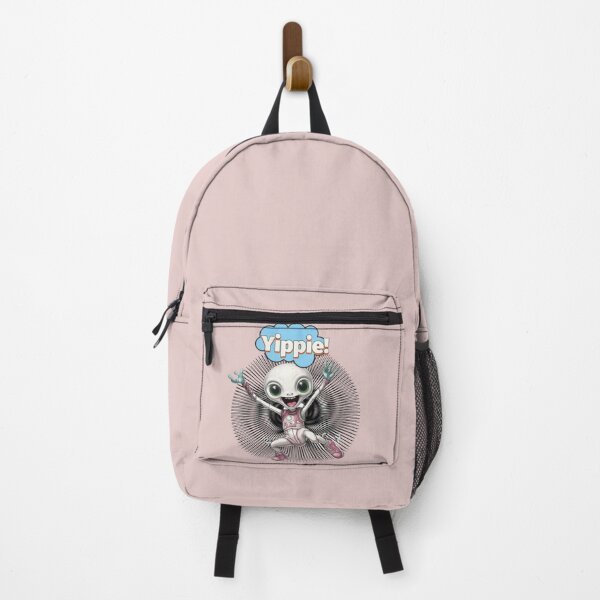 Item preview, Cheerful Alien, leaping into tunnel, shouting Yippie, wearing sneakers designed and sold by MoodCircuit.