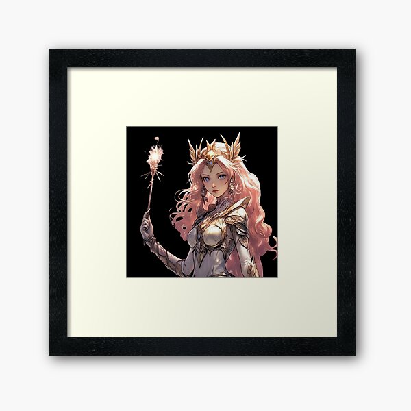 Item preview, Enchanting Fantasy Princess with Glowing Staff designed and sold by DixieGirlStudio.