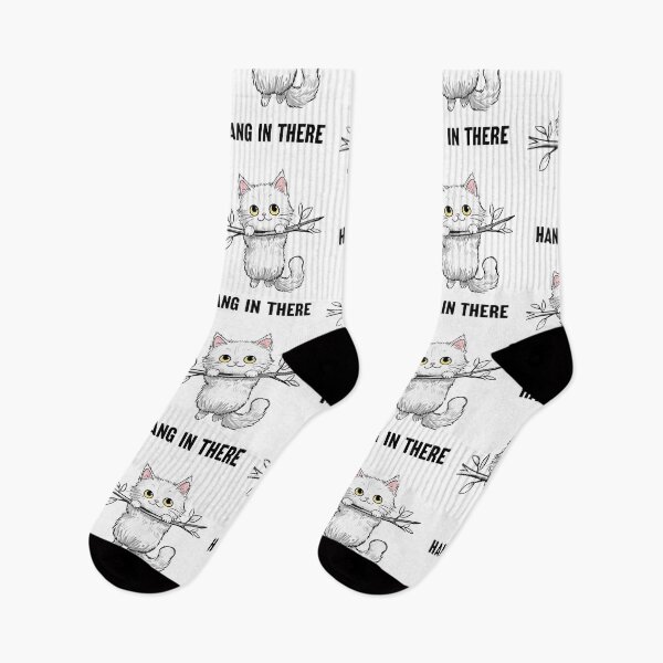 Item preview, Hang in There - Motivational Cute Cat Poster Design designed and sold by Colorful-Garden.