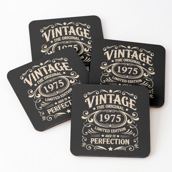 Item preview, Born in 1975 vintage 50th birthday whiskey themed designed and sold by Alexaltay.