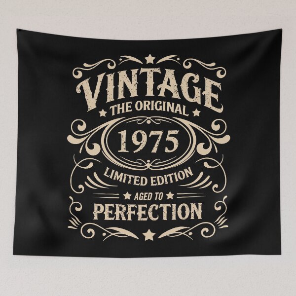 Item preview, Born in 1975 vintage 50th birthday whiskey themed designed and sold by Alexaltay.