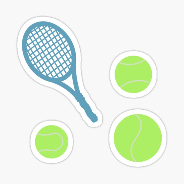 Item preview, Tennis Racket and Balls designed and sold by CharliesDoodles.