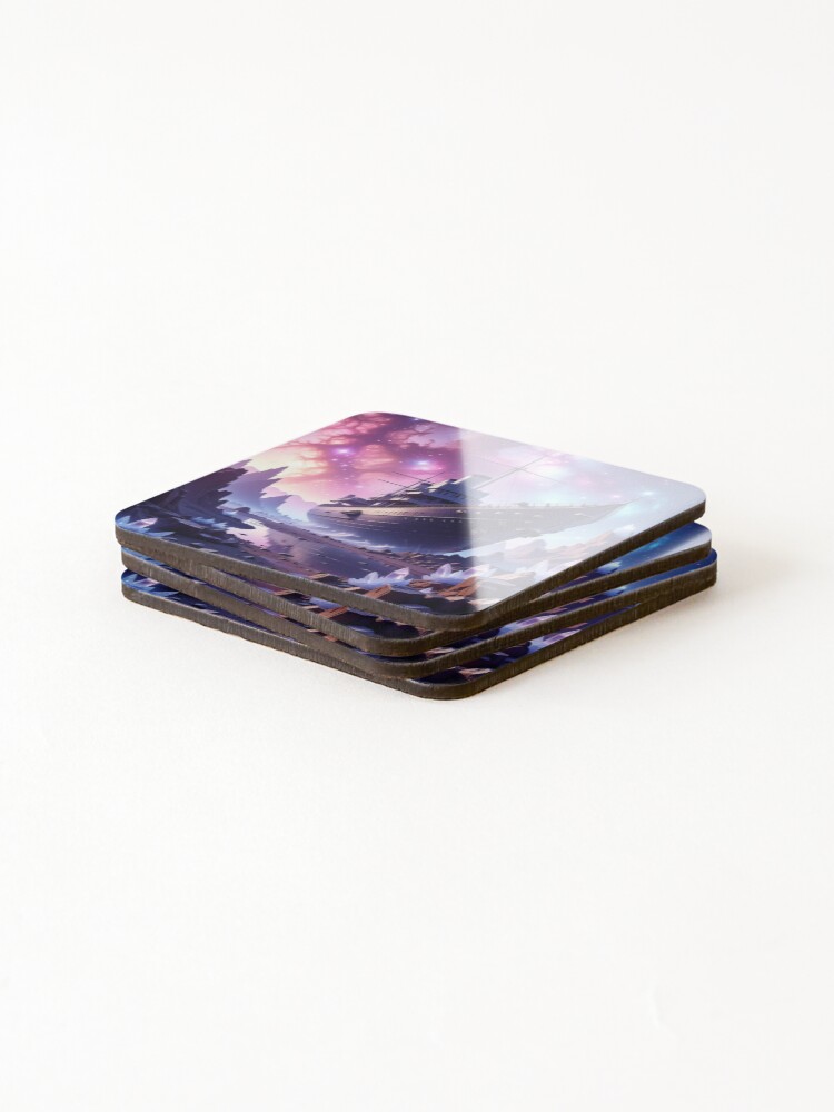 Thumbnail 4 of 5, Coasters (Set of 4), Way Off Course designed and sold by ProDimension.