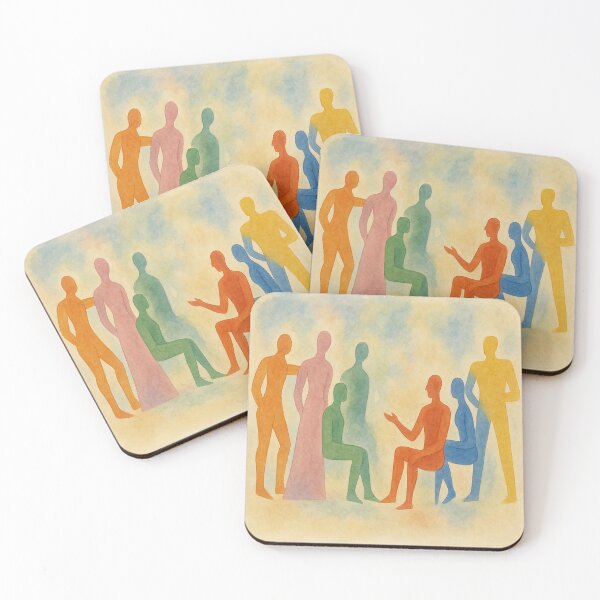 Item preview, Le Corbusier colourful gathering - Water Colour style designed and sold by SLGA-Designs.