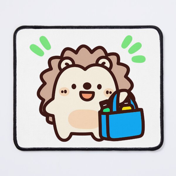 Item preview, A Cute Hedgehog Shopping designed and sold by Elinotes.
