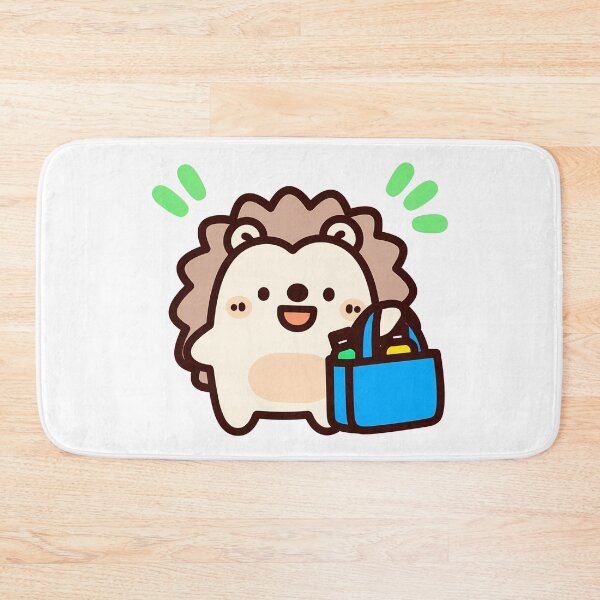 Item preview, A Cute Hedgehog Shopping designed and sold by Elinotes.