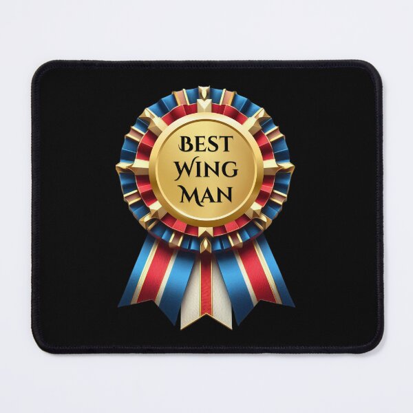 Item preview, RIBBON:  Best Wing Man - funny awards achievements designed and sold by DesignsFromTW-S.