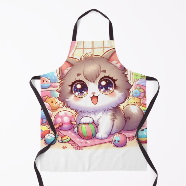Item preview, Cute little cat playing with toys designed and sold by lola-mhkh.