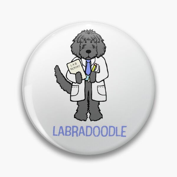 Artikelvorschau, Grauer Labradoodle-Wissenschaftler, Arzt - Labradoodle-Liebhaber entworfen und verkauft von ScribbL-ScrabbL.