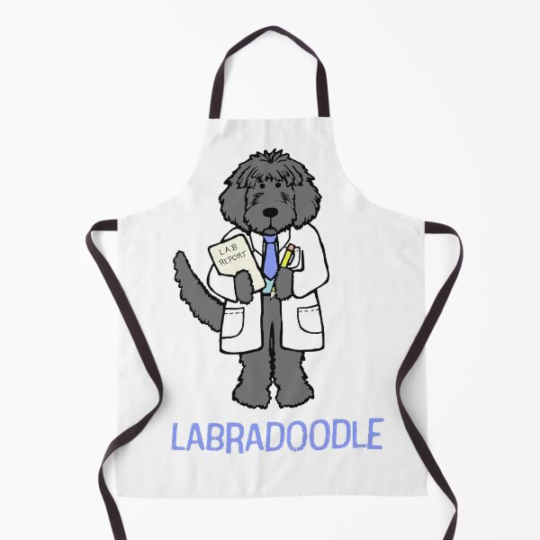 Item preview, Gray Lab-radoodle Scientist, Doctor - Labradoodle Lovers designed and sold by ScribbL-ScrabbL.